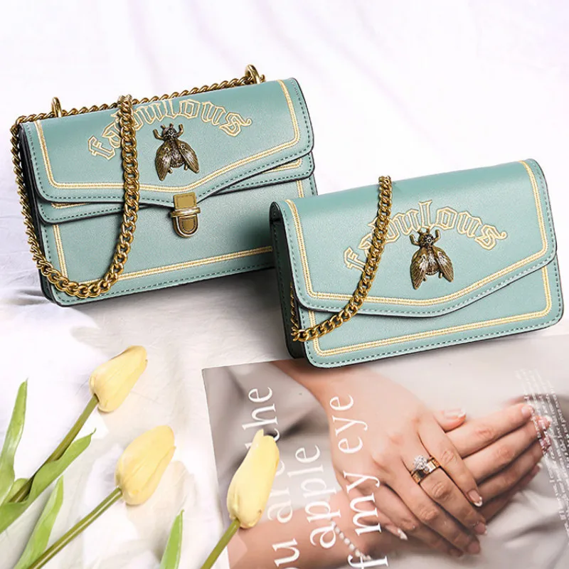 

2018 fashion latest edition Singapore limited edition limited color chain shoulder bag PU leather messenger bag