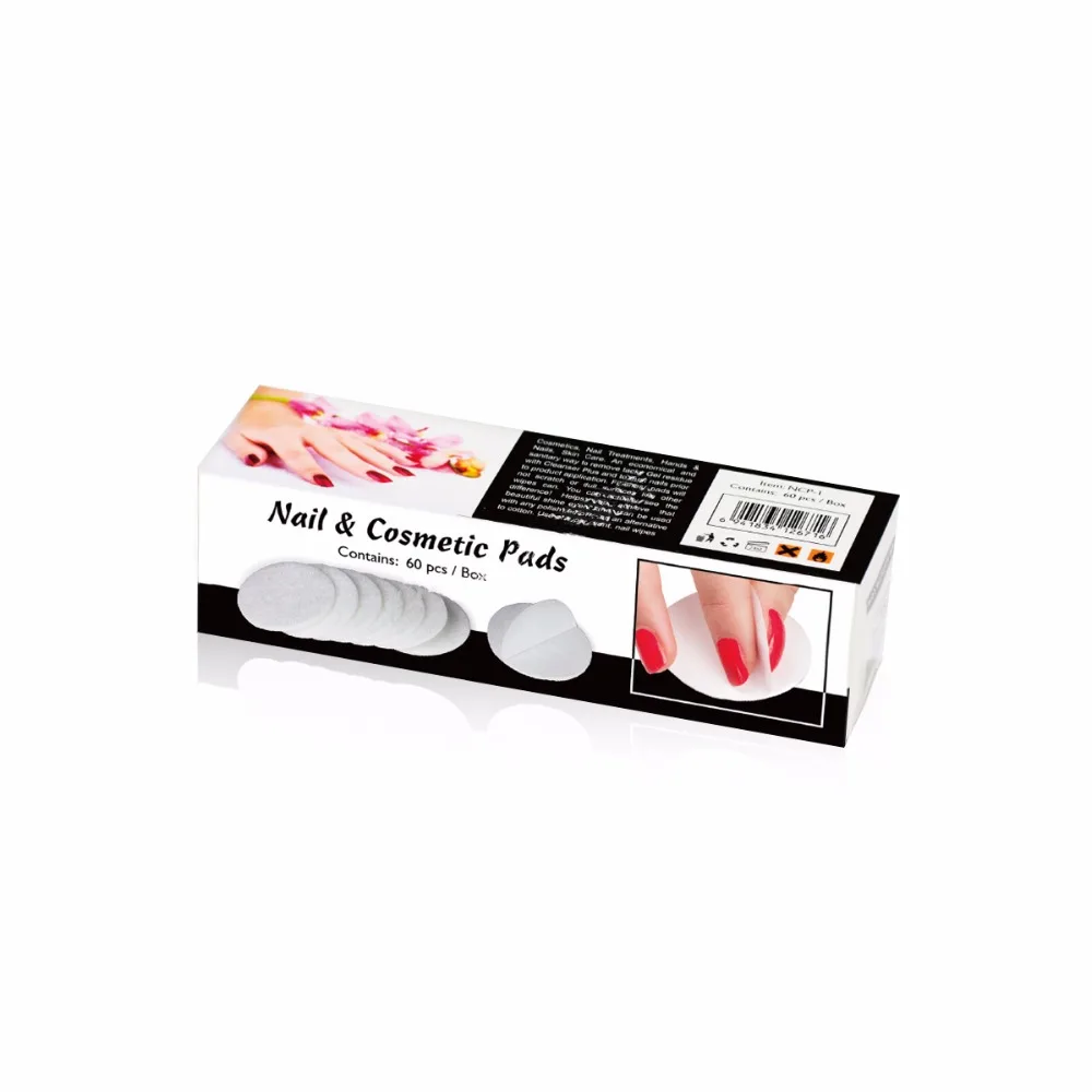 SEXY MIX 60pcs/box Nail Art Gel Polish Varnish Remover Pad with Holder