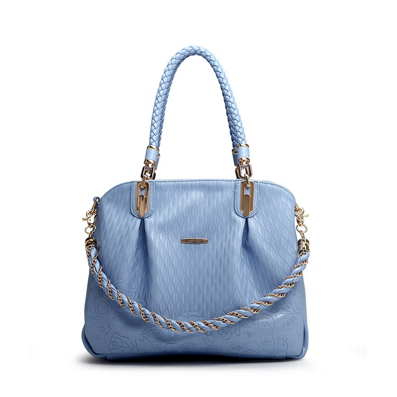 

Floral Handbags Luxury Double Hasp Leather Embossed Tablet Sac a Main Chain Shoulder Designer Hand Bag Women Big Versatile Bags