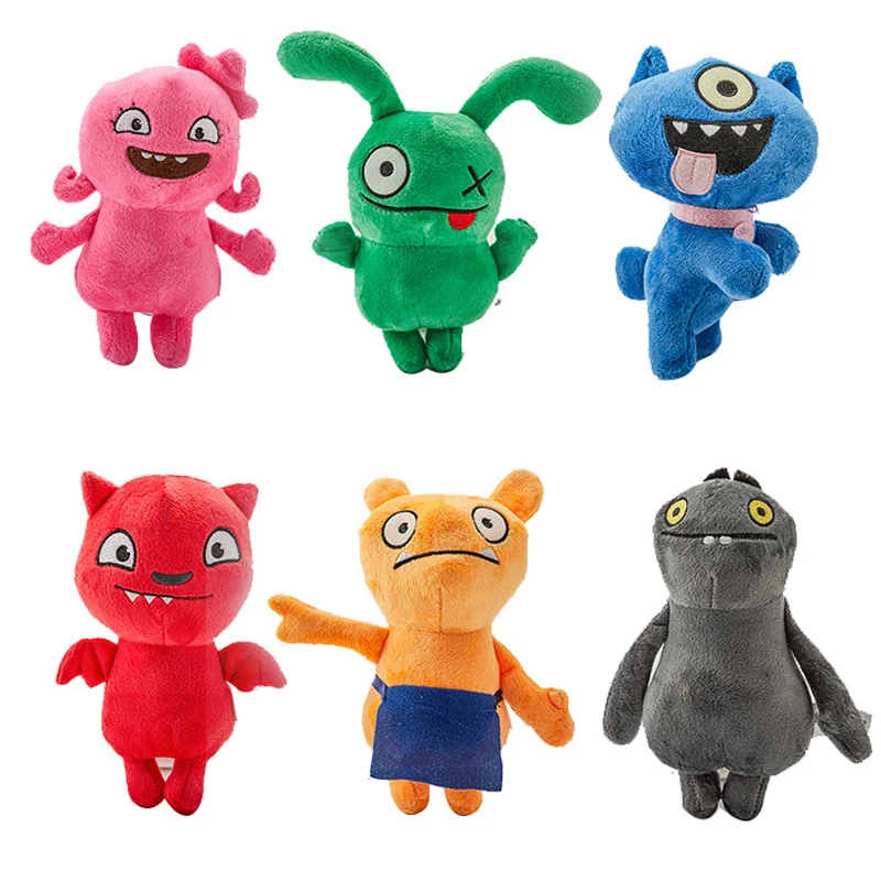 

New Movie Uglydolls Plush Toy Cute Moxy Ugly Dog Lucky Bat Ox Wage Babo Dolls Soft Stuffed Cartoon Anime Figure Toy Kids Gift
