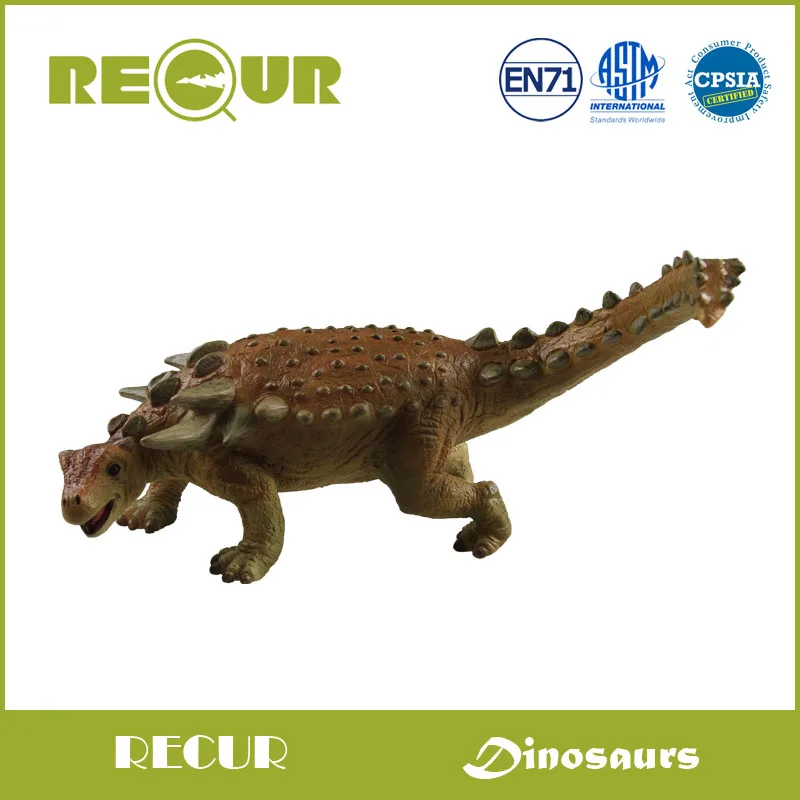 Recur Edmontonia Dinosaur Model High Simulation PVC Toy Hand Painted