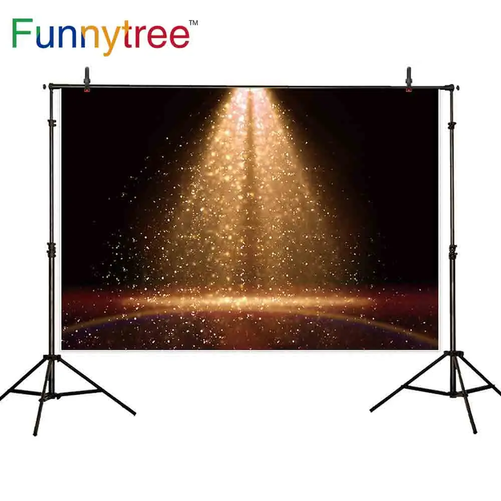 Funnytree photography backdrops black stage spotlight Ballet party bright lights Photo background studio photocall Wallpapers |