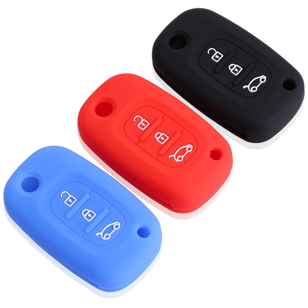 

Silicone Car Key Case Cover For LADA Priora Sedan sport Kalina Granta Vesta X-Ray XRay Remote key shell fob auto parts