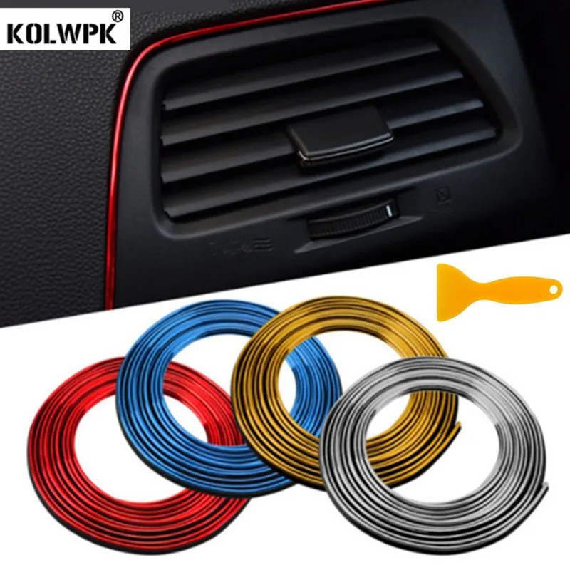 

3M/5M Universal Car Decorative Strip DIY Interior Decorative Line for Chevrolet Cruze TRAX Aveo Lova Sail EPICA Car Accessories