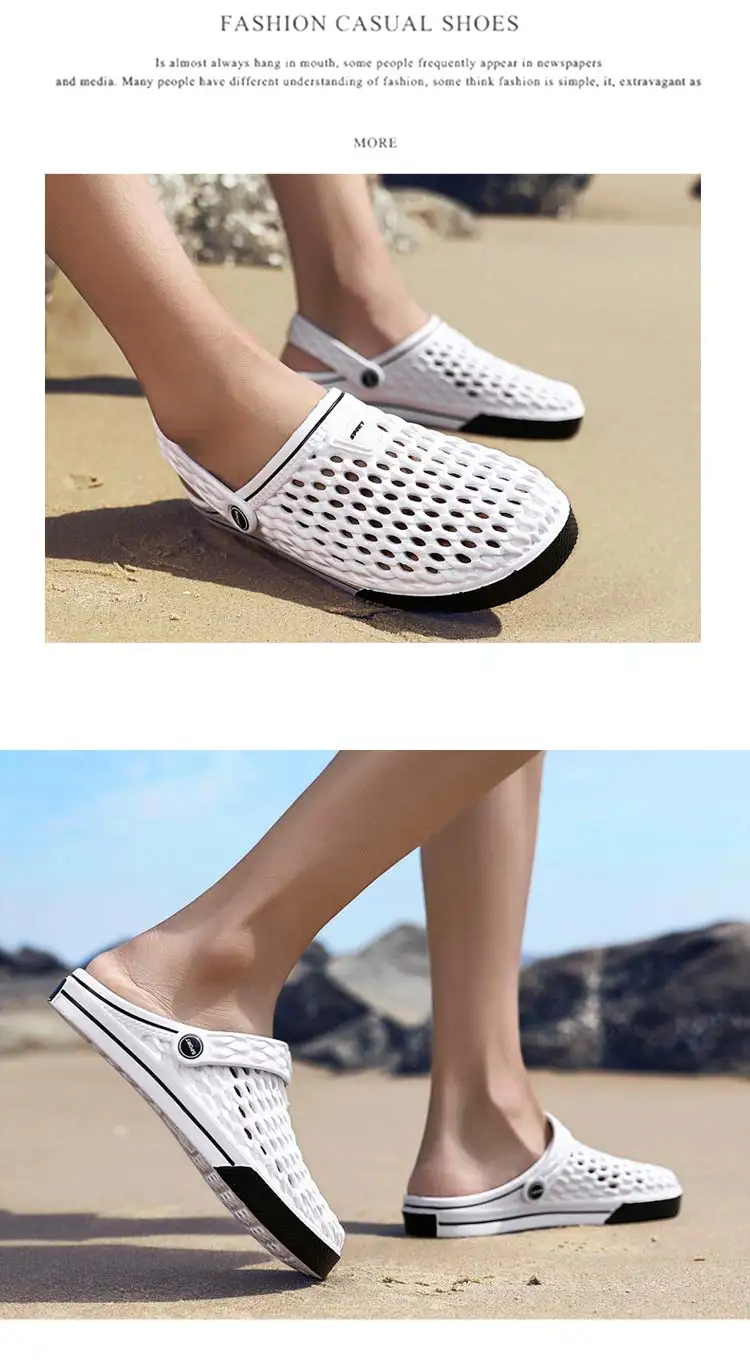 Мужские шлёпанцы для женщин летние новые пляжные непромокаемые Нескользящие дышащая мужская обувь открытый мягкая подошва досуг простой