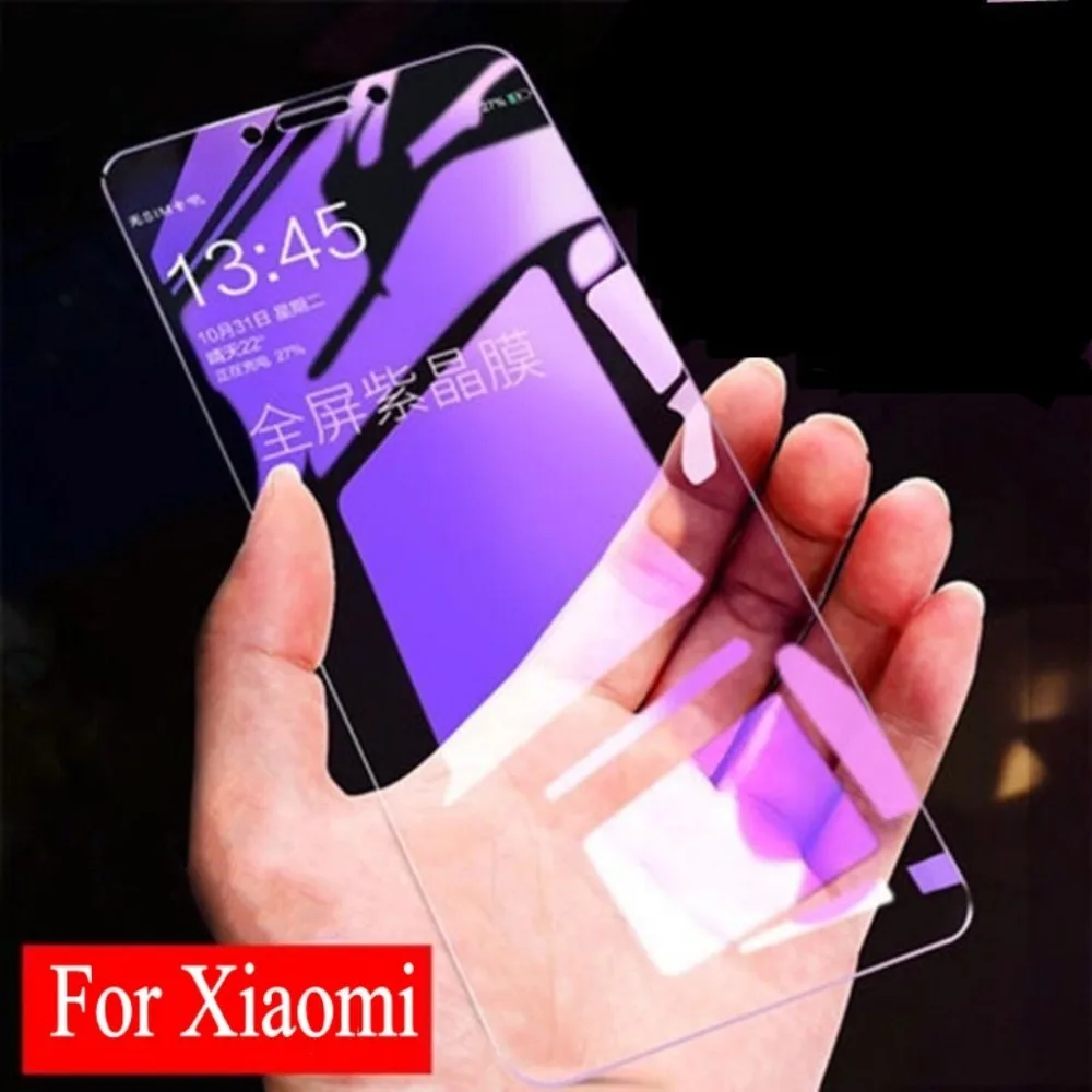 

Full Cover Purple Light Tempered Glass for xiaomi redmi S2 6 6A 6PRO note6 note5A note5 note4X note4 note3 5A 5 5PLUS 4X Film