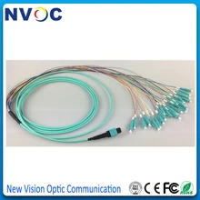 MPO(мама)-LC/UPC OM4 12 нитей волоконно-оптический кабель для QSFP+ SR модуля, 0,9 мм 12 цветов LSZH куртка, 3,0 мм 12 волоконный мини-круглый кабель
