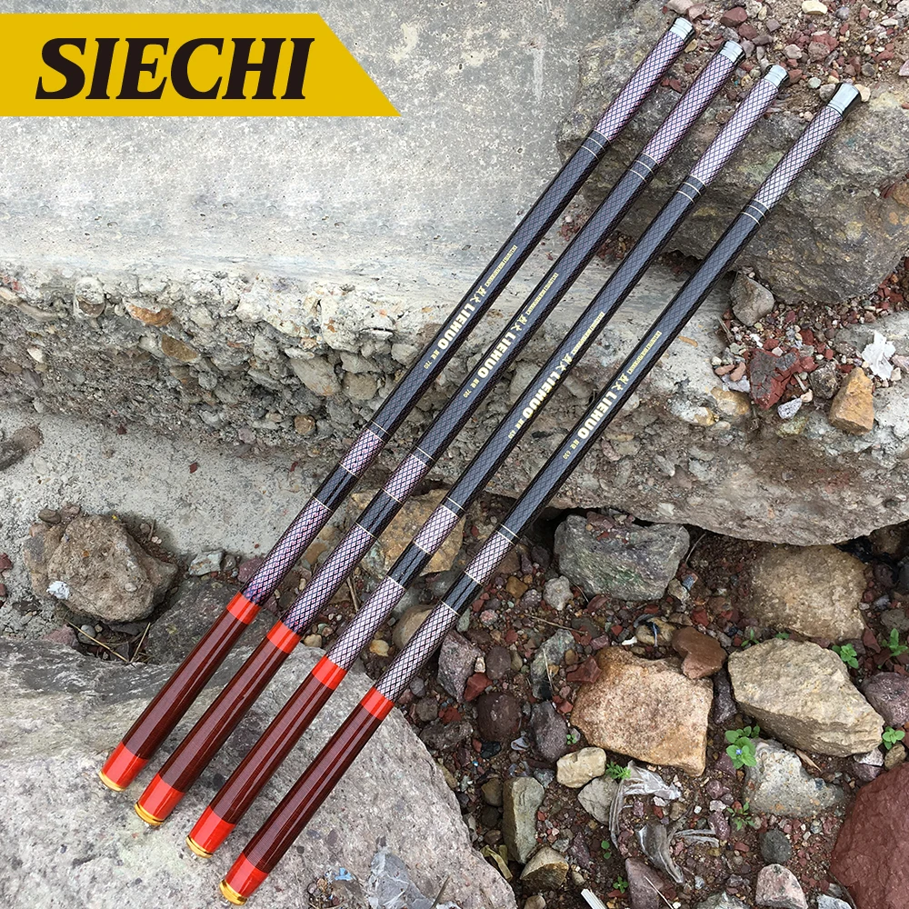 

Hot Sale Ultralight SuperHard 3.6/4.5/5.4/6.3/7.2 Meters Stream Hand Pole Carbon Fiber Casting Telescopic Fishing Rods