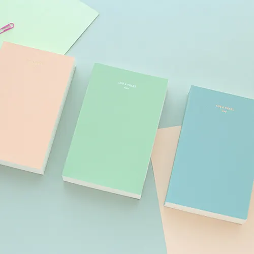 Life And Pieces 2018 Daily Planner 365 Days Diary Book 9.5*15*2.4cm Pure Color Pocket Journal 368P Free Shipping