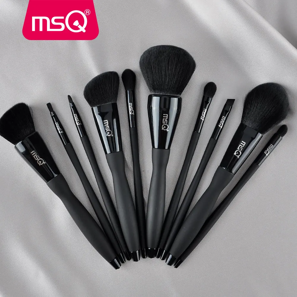 Günstig MSQ Pro 1 3 5 10 stücke Make Up Pinsel Set Schönheit Pulver Lidschatten Foundation Kupfer Ferrule Mit magnetische Cylider Fall Bilden Werkzeug