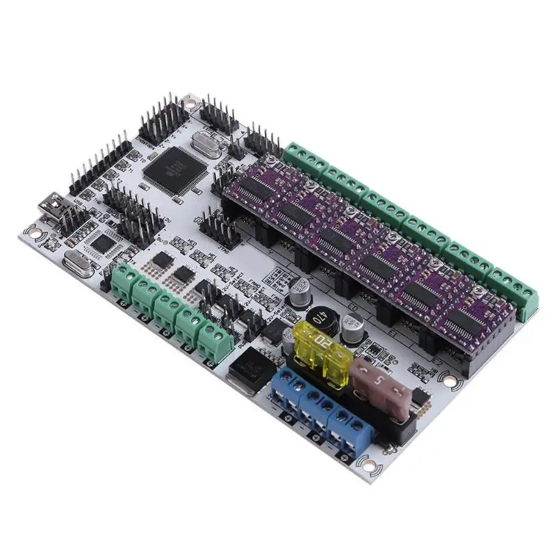 

Main Control Board Kit Rumba Plus Motherboard With 6pcs Drv8825 Stepping Driver & Data Cable For 3D Printer