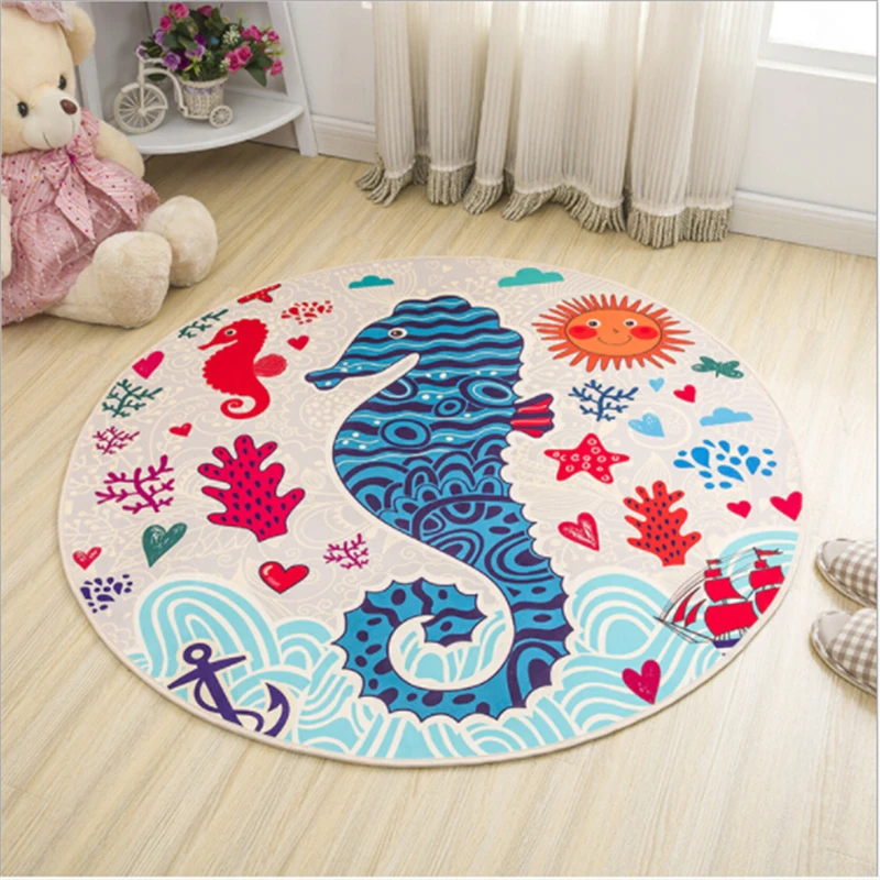 Нежный прекрасный детский коврик круглые ковры для гостиной спальни круглый коврик домашний пол дверь круглый коврик Новая мода коврик
