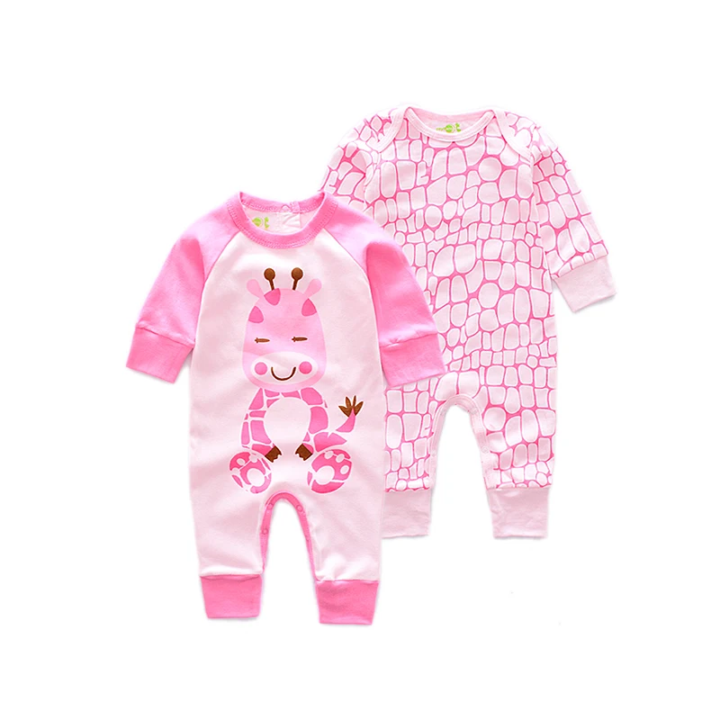 

2019 spring long sleeve baby Romper Baby boy Jumpsuit newborn Cartoon Animal rompers infant newborn Rompers baby cotton Jumpsuit