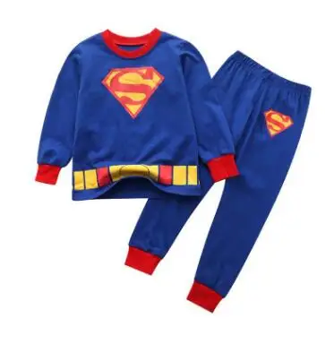 Hot Children Pajamas Set Sleepwear Pyjamas Kids Boys Christmas underwear Suit Baby Girls Pajamas Cotton Spiderman Set - Цвет: 2 style