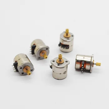 

5 Pcs 3-5v Dc 2 Phase 4 Wire Dia 8mm Dc Stepper Motor Micro Stepping Motor for Digital Products Camera Size 8*9.5mm