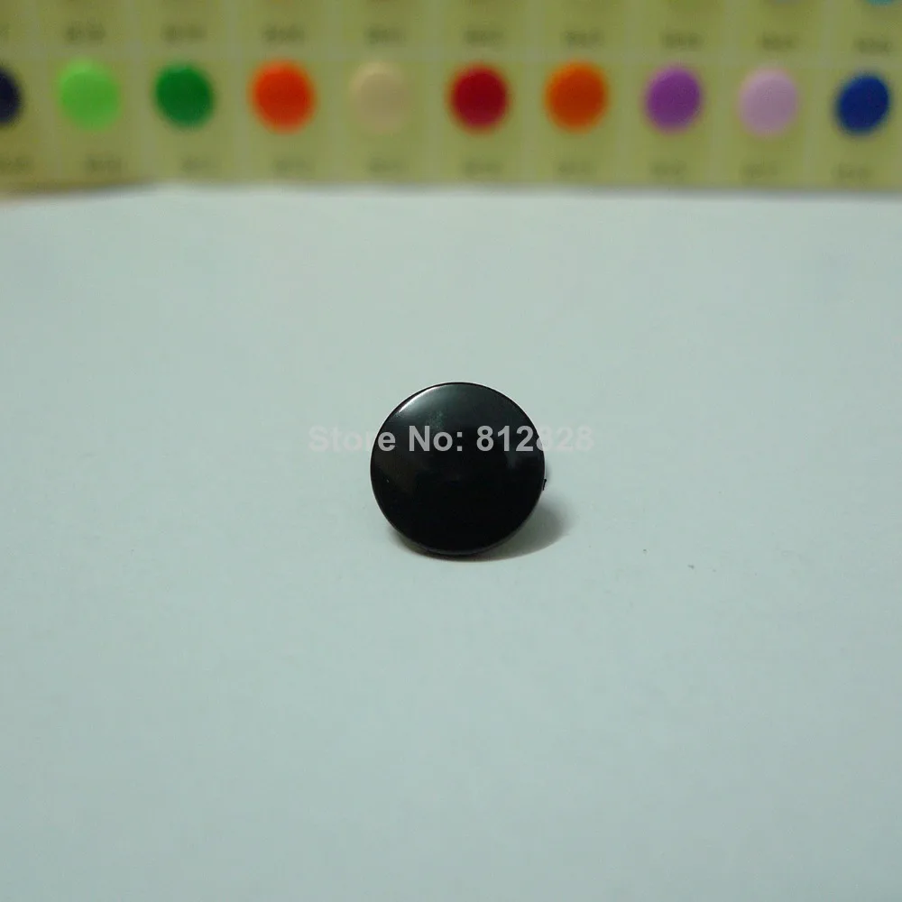 

200 Sets #B5 Black T5 Glossy KAM Snap Buttons 60 Colors Available in Stock