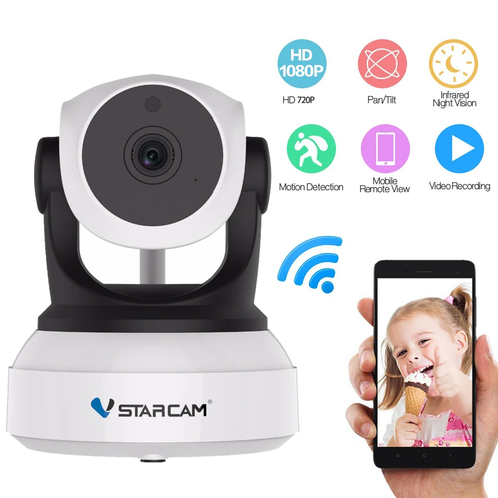 

HD 1080P Cloud IP Camera Home Security Surveillance Camera Auto Tracking Network WiFi Camera Wireless CCTV Network Wi fi Camera