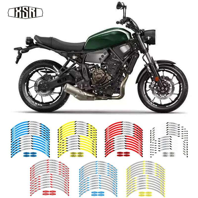 Motorcycle front and rear wheels Edge Outer Rim Sticker Reflective