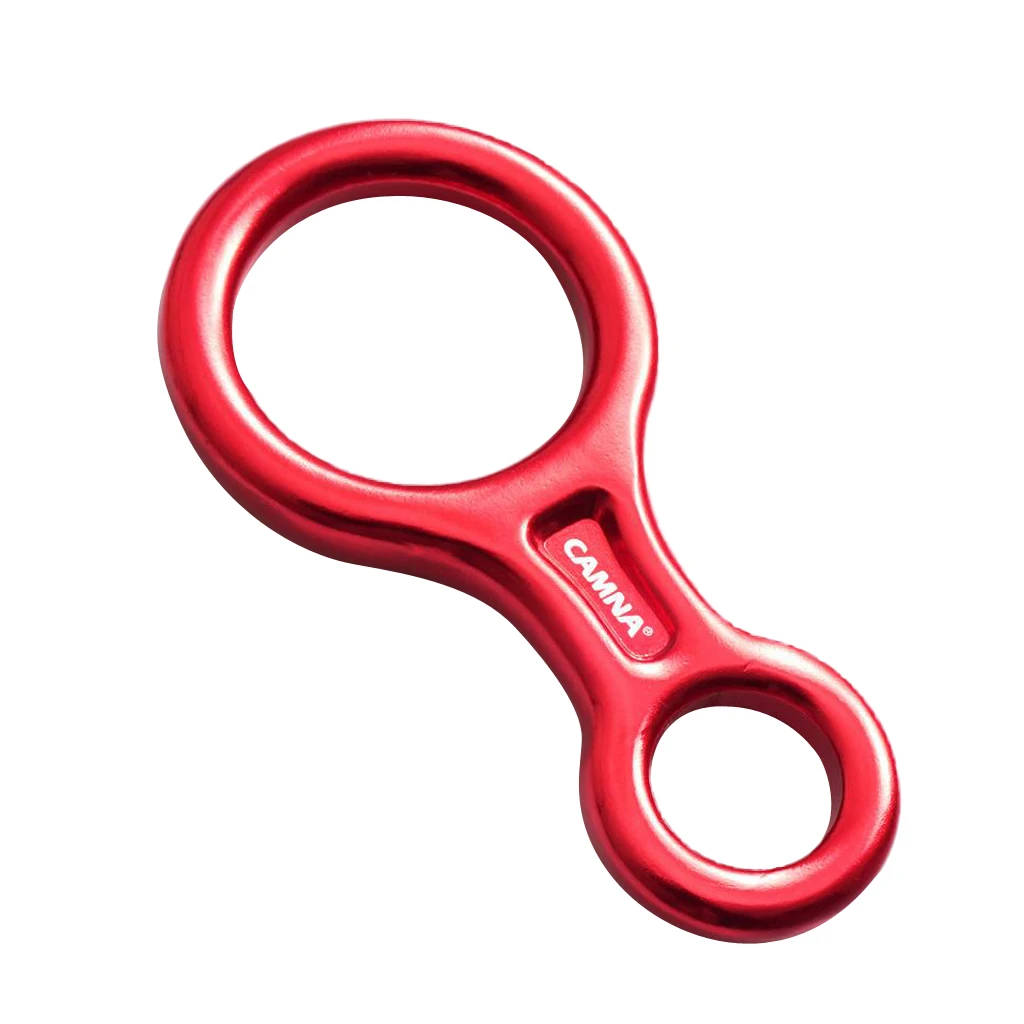 Climbing Sports Safety Sit Harness 35KN Figure 8 Belay Device Descender 25KN D-Ring Screw Lock Carabiner Accessories