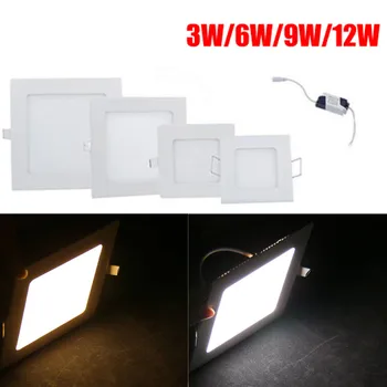

3/6/9/12W LED Celling Lamp Home Dimmable LED Recessed Ceiling Panel Down Light Bulb Lamp Dinning bedroom indoor Lighting
