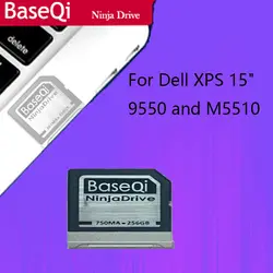 BaseQi Ninja Drive алюминий 256 Гб SD карты для Dell XPS 15 "9550/M5510