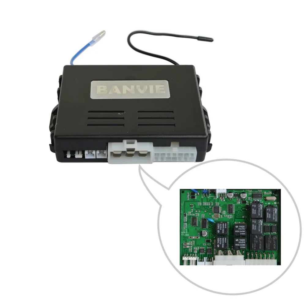 BANVIE Universal PKE Car Security Alarm System with Remote Engine Starter / Start Stop Push Button / Passive keyless go starline