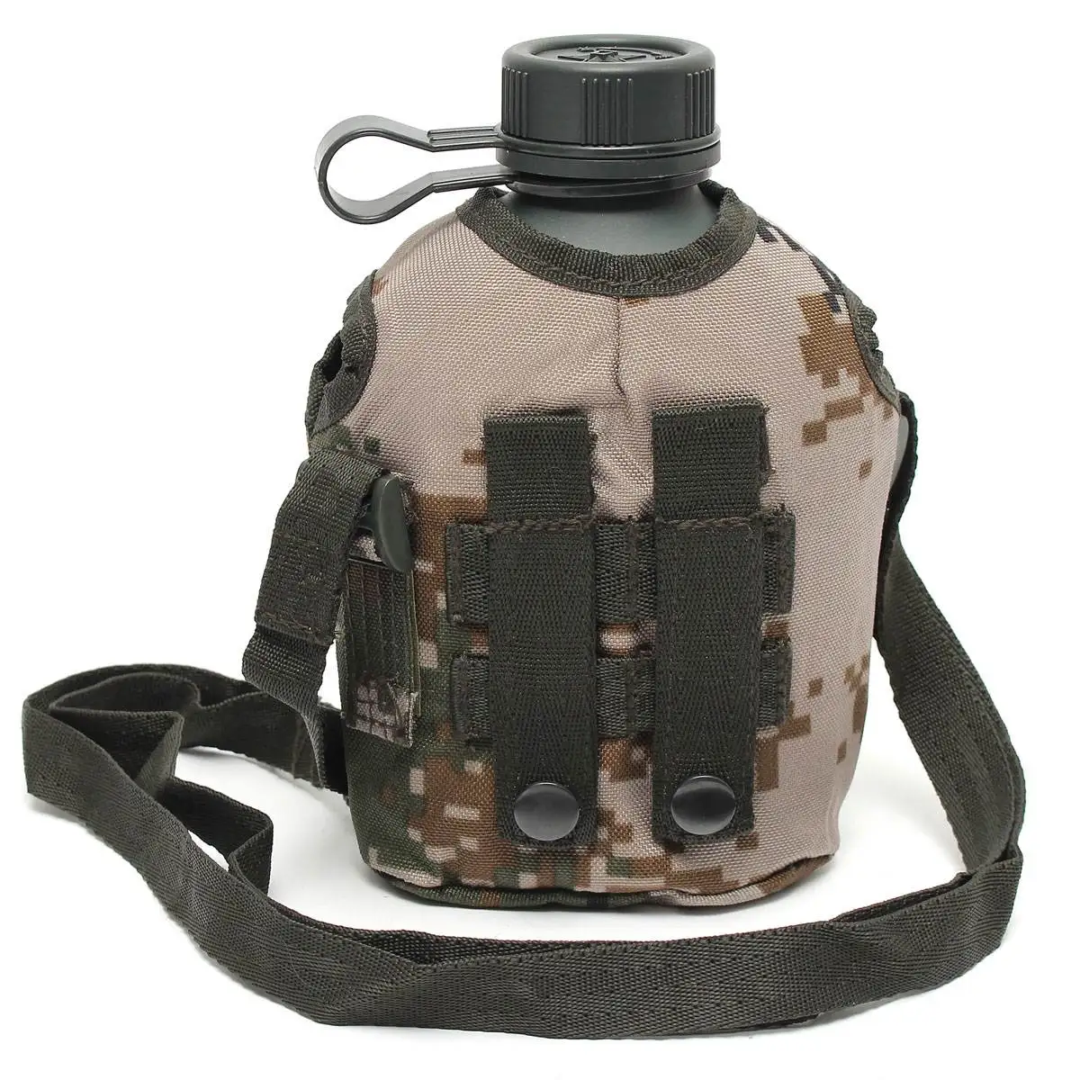 Outdoor 1L Military Tactical Water Bottle Kettle Army Camouflage