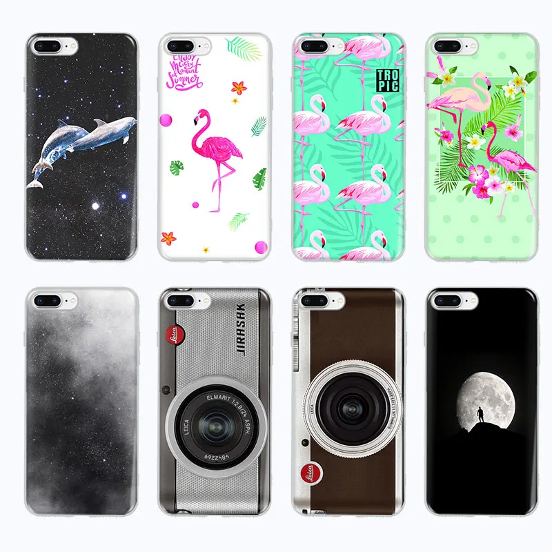 

Soft TPU Camera Pattern Shell Cosmic starry sky Painted Cover Phone Case For iPhone 7 Plus 8 6S 6 Plus X 10 5 5S SE XR XS MAX