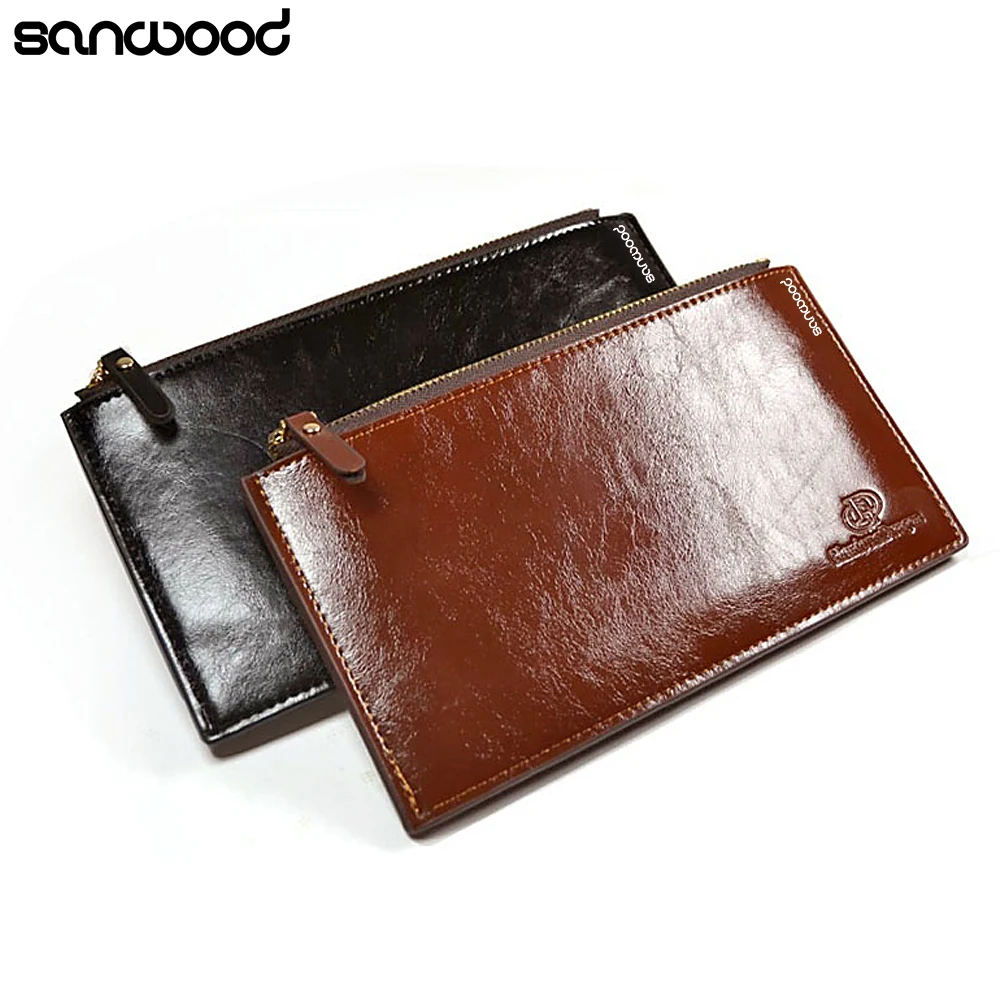 

Men Multislot Wallet Vertical Zipper Bifold Purse Casual Card Holder