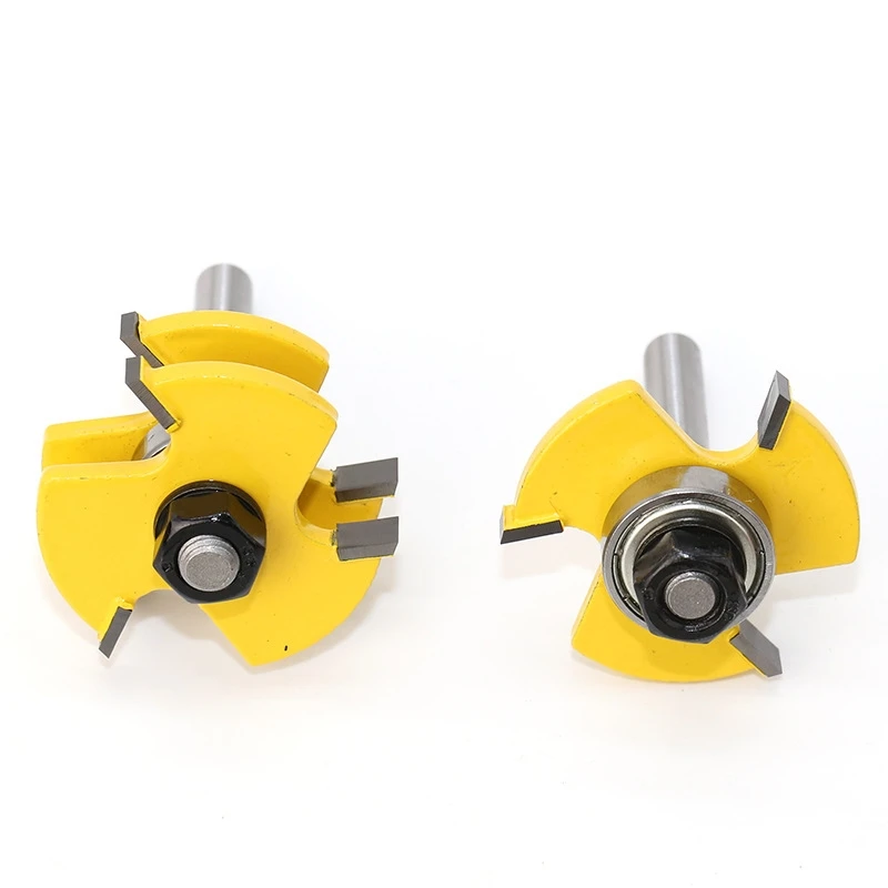 8mm Shank Rail & Stile Router Bits-Matched Bit Quarter-round door knife Woodworking cutter Tenon Cutter for Woodworking Tools
