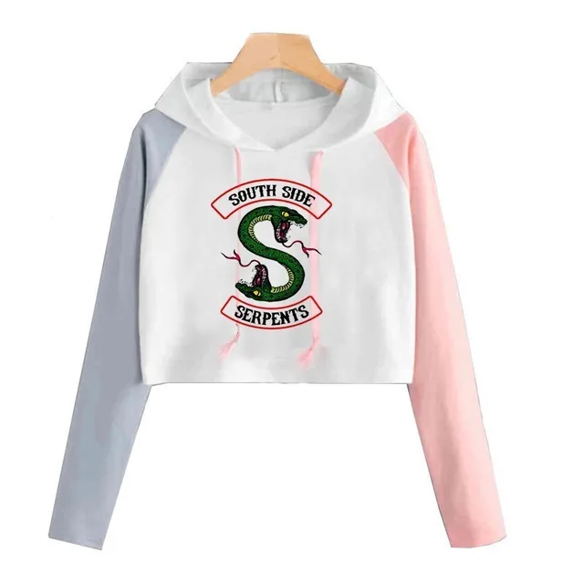 Sudadera capucha Riverdale para mujer, estampado de dibujos animados South Side Serpents, chándal para mujer|Sudaderas con capucha y sudaderas| - AliExpress