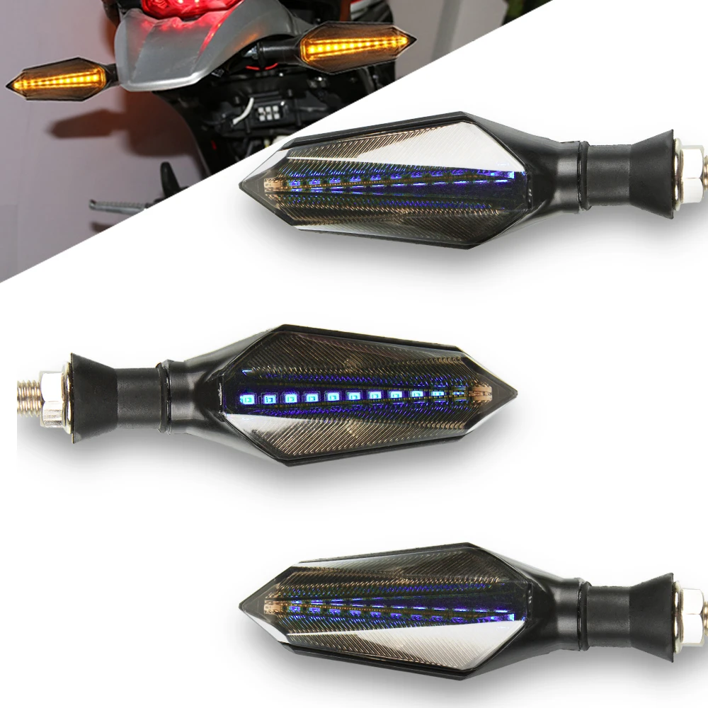

For Triumph DAYTONA 675/675R SPEED TRIPLE 1050/1050R-UP TIGER 800-UP Motorcycle Led Turn Signal Indicator Bendable Light