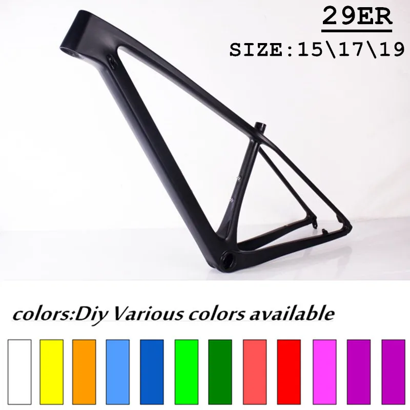 

Popular 29er mtb frames Toray T800 142*12mm Di2 and Mechanical Both carbon mtb frame 2019 Newsets