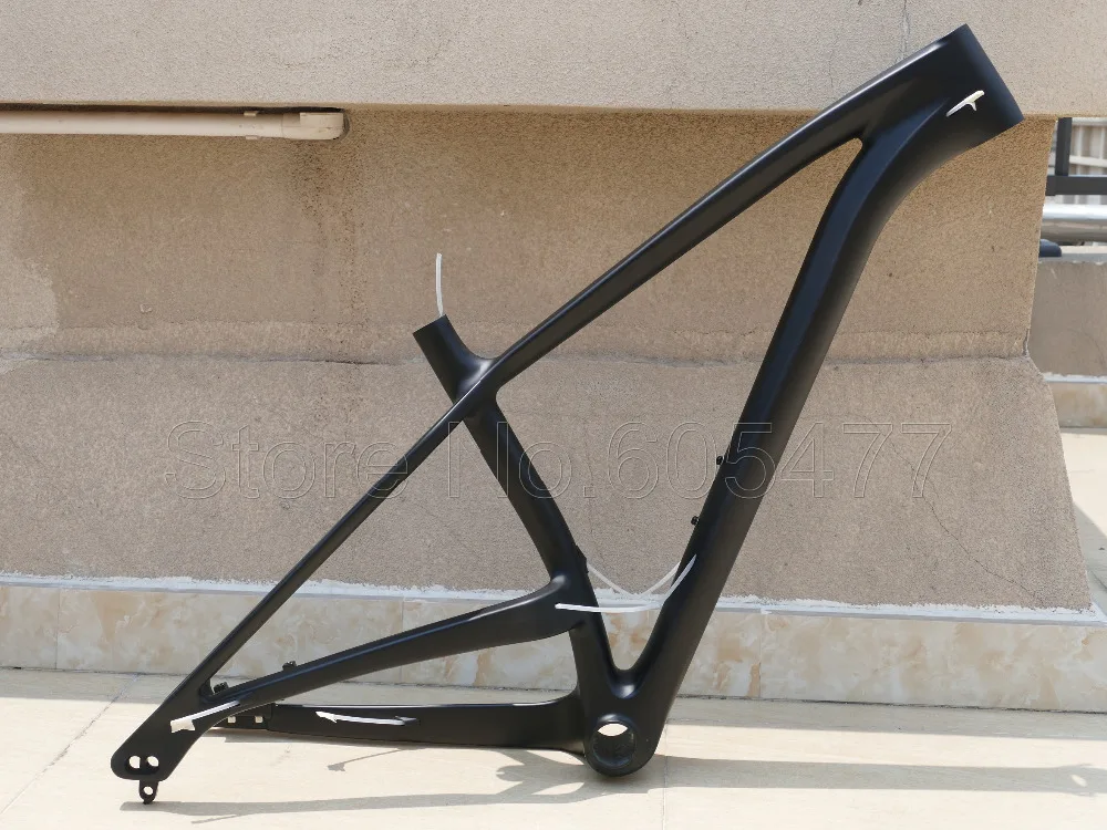Полностью карбоновая матовая рама для горного велосипеда 29ER Plus boost Toray Carbon MTB 17