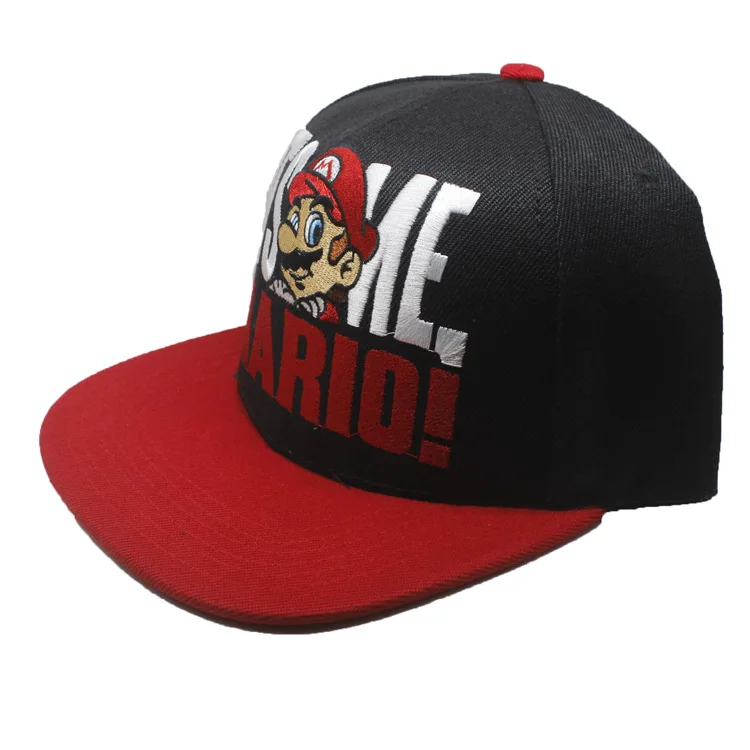 Anime cartoon Super Mario Bros del sombrero impresión carta cos funky personalidad snapback ajustable gorra beisbol hombre hombres 2018 Anime cartoon Super Mario Bros del sombrero impresión carta cos funky personalidad snapback ajustable gorra beisbol hombre hombres 2018