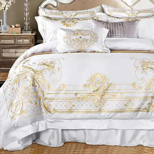 Ivarose Egyptian Cotton Royal Embroidery Textile Bedsheet