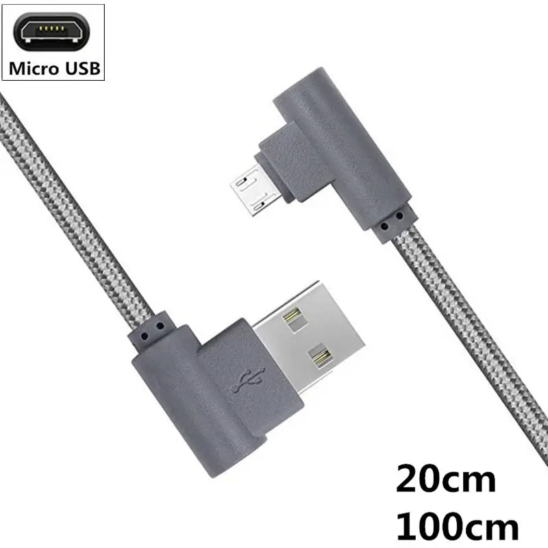 Micro USB зарядный кабель для Samsung Galaxy S6 S7 Edge J4 Plus J6 J7 J8 2018 угловой провод передачи