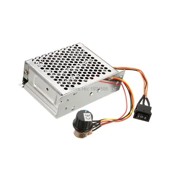 

40A DC 10V-50V PWM Motor Speed Control Controller Reversible Lathe CW CCW Regulator Switch Module 12v 24v 36v 48v + Metal Shell