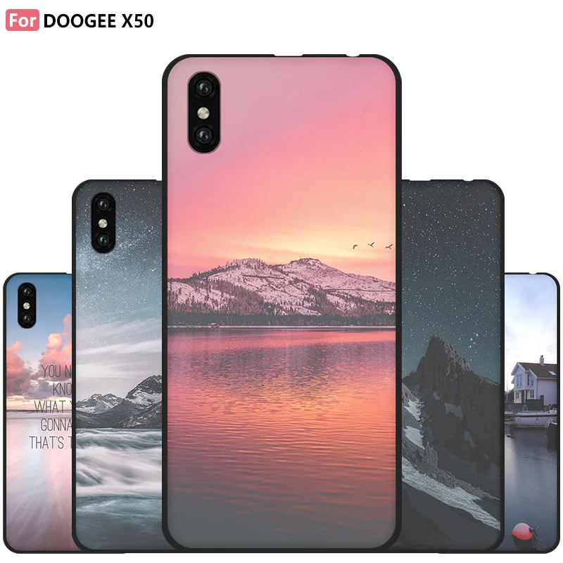 

Glossy Silicone Case For Doogee X50 Protector TPU Bumper Back Cover Phone Funda Custodia Housse Coque