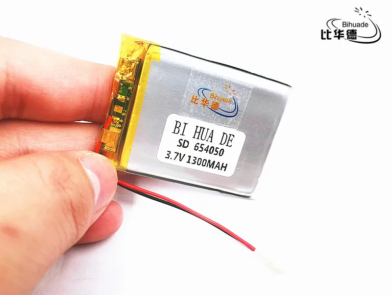 Polímero de Íon de Lítio Bateria de Iões de Lítio para o Brinquedo Banco do Poder Li-po 1300 Mah 654050] - Gps Mp3 Mp4 Telefone Celular Speaker 10 Pcs 3.7 v - Image 3