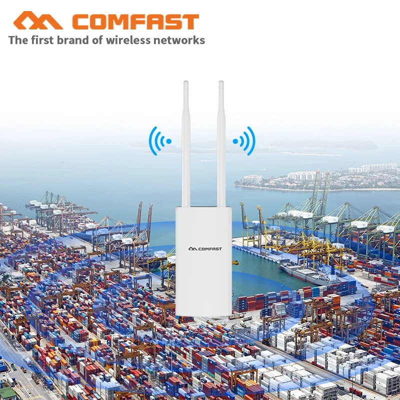 Comfast CF-EW72 1200Mbps Dual Band 5G High Power Outdoor AP Omnidirectional Coverage wifi router Wifi Base Station dual Antenna |