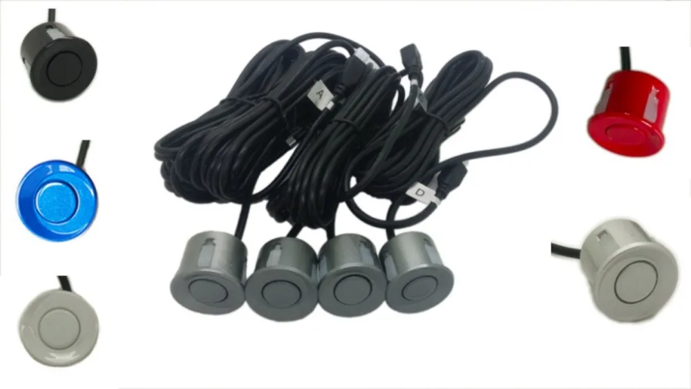 

Free shipping 4 pcs/lot sensors for parking sensors accessories 22mm 6 color Assistance Reversing Radar probe Parking Sensors