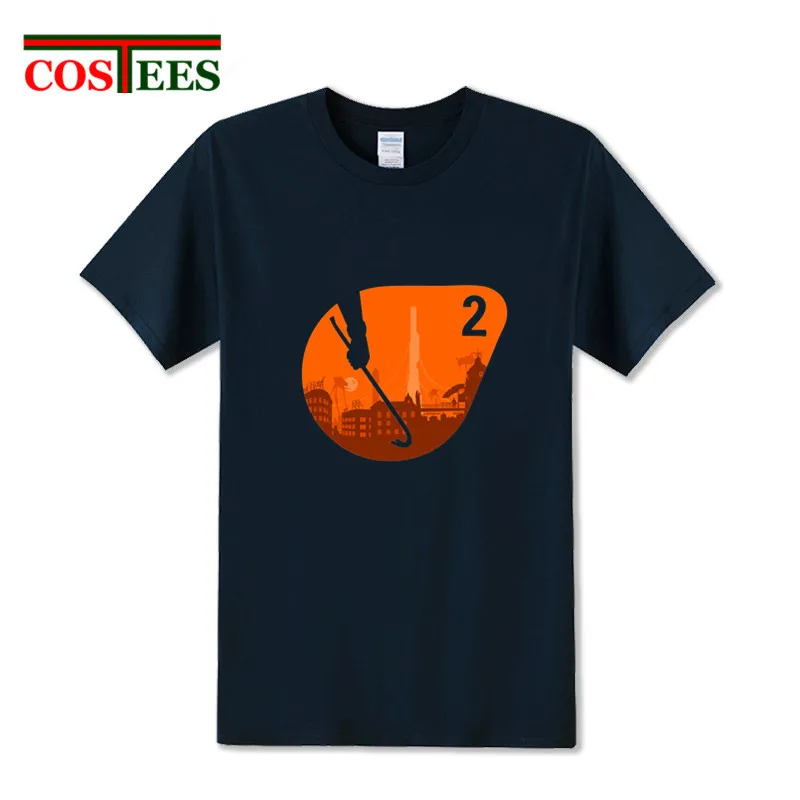 Camiseta hombre 2018 vestido verano Мужская футболка с логотипом Half Life half life 2 homme