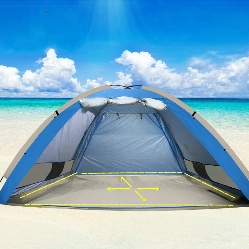 المحمولة المنبثقة شاطئ الشمس المأوى التلقائي خيمة الفورية المضادة للأشعة فوق البنفسجية 3-4 شخص مظلة خيمة عائلية للتخييم ، الصيد ، والمشي ، نز... المحمولة المنبثقة شاطئ الشمس المأوى التلقائي خيمة الفورية المضادة للأشعة فوق البنفسجية 3-4 شخص مظلة خيمة عائلية للتخييم ، الصيد ، والمشي ، نز...