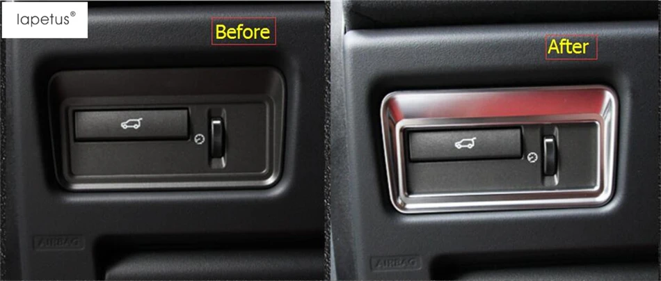 

Accessories For Range Rover Evoque 2012 - 2018 Front Head Light Headlight Switches Button Frame Molding Cover Kit Trim 1 Pcs