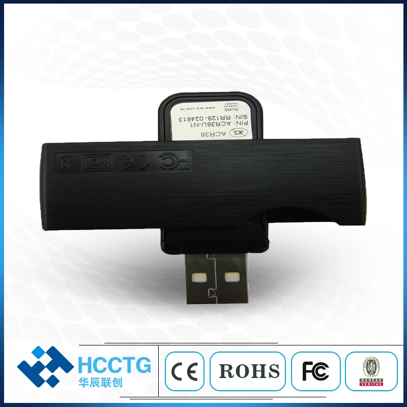 ACR38U-N1 считыватель смарт-карт портативный USB 2,0 полный скорость считыватель чипов IC карт считыватель кредитных карт