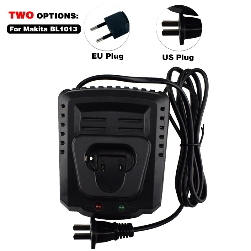 

AC110-240V Li-ion Replacement Charger for Makita BL1013 BL1014 10.8V DC10WA DF030D/DF330D/TD090D/CL104Z