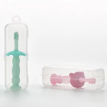 Детская силиконовая учебная зубная щетка, специальная Мягкая зубная щетка для ухода за полостью рта