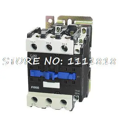 

380V 30KW 3 Phase 3P NC NO AC Contactor DIN Rail Mount 220V Coil CJX2-6511