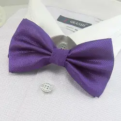 Мужская сплошной цвет Bowties Фиолетовый шеи галстук узлы галстуки галстук бабочки